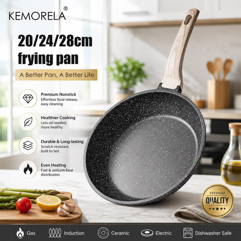 Electric Griddle Pancake - ノンスティックフライパン 20/24/28cm 家庭用ステーキフライパン パンケーキ PFOAフリー IH対応