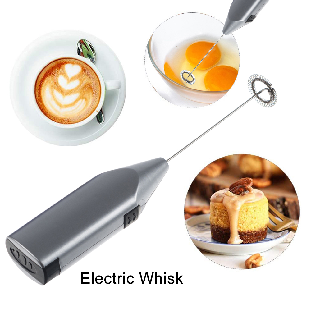 Hand Mixer Electric - 電池式ミニミルク泡立て器、ハンドブレンダー、お手入れが簡単、ラテ、ホットドリンク、キッチン調理器具用
