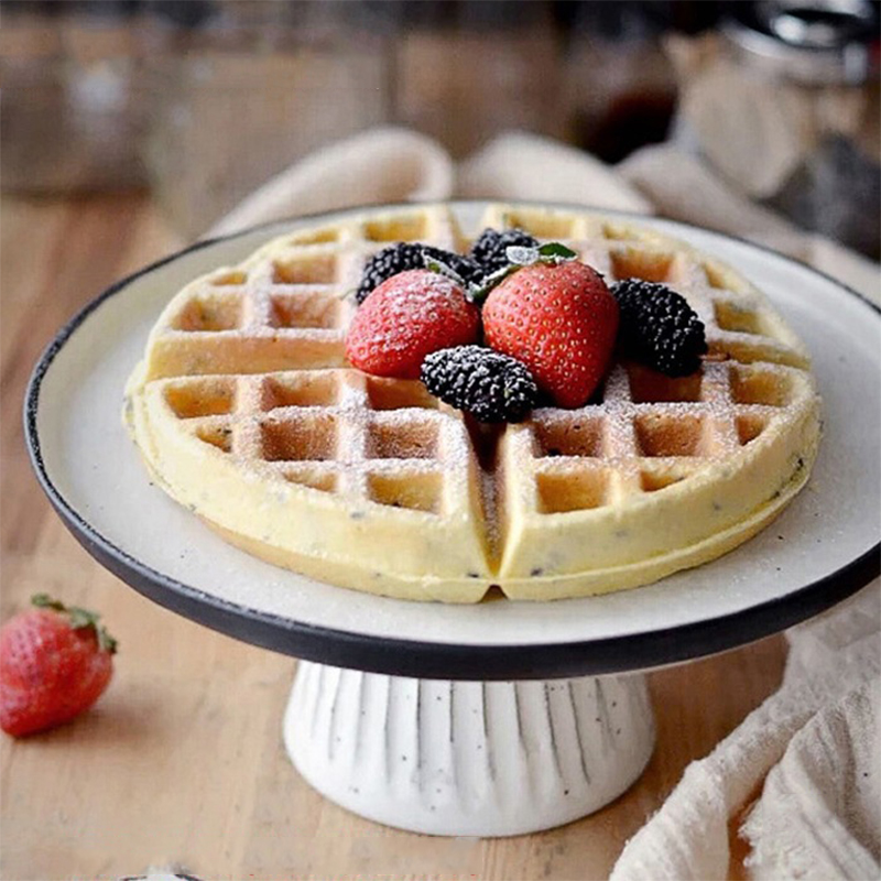 220V フリップワッフルメーカー ラウンドパンケーキメーカ - Electric Griddle Pancake のレビューと価格