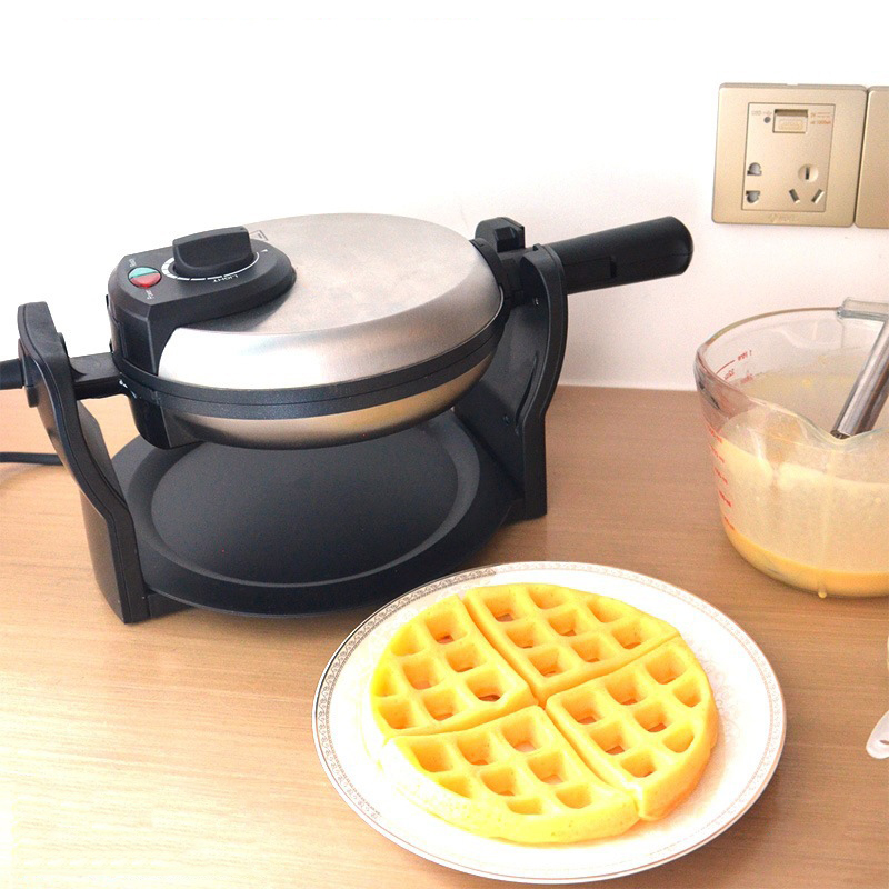 220V フリップワッフルメーカー ラウンドパンケーキメーカ - Electric Griddle Pancake のレビューと価格