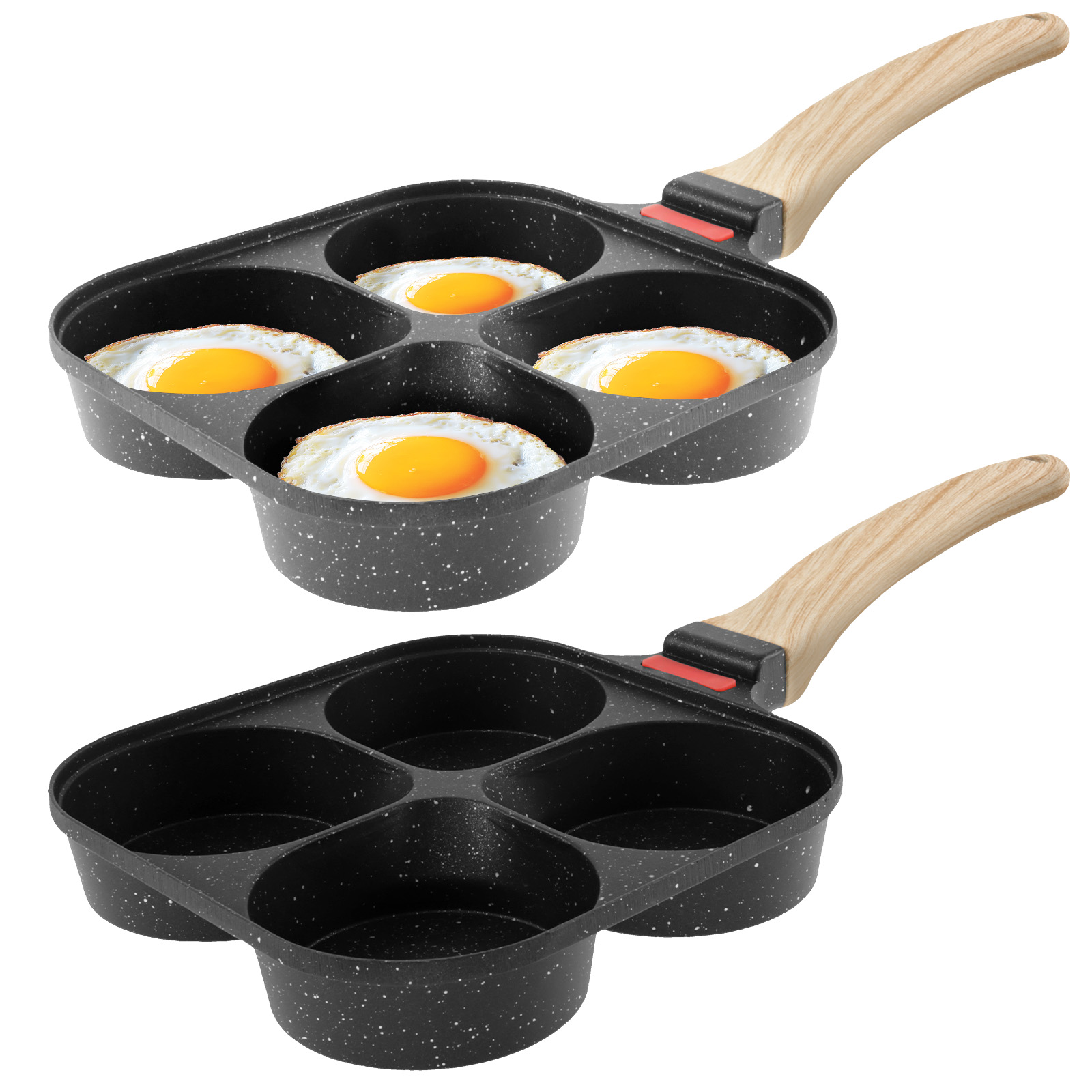 卵焼きフライパン ノンスティックパンケーキパン 4カップ調理 - Electric Griddle Pancake のレビューと価格