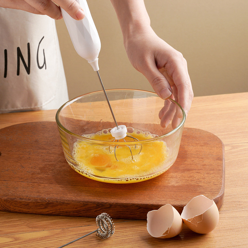 1PC ハンドブレンダー電動卵ビーターミルク泡立て器家庭用キ - Hand Mixer Electric のレビューと価格