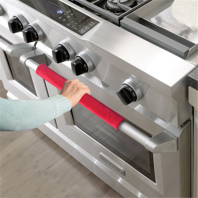 滑り止め冷蔵庫ドアハンドルカバー、キッチン家電装飾、冷蔵庫ノ - Kitchen Appliances Red Knobs のレビューと価格