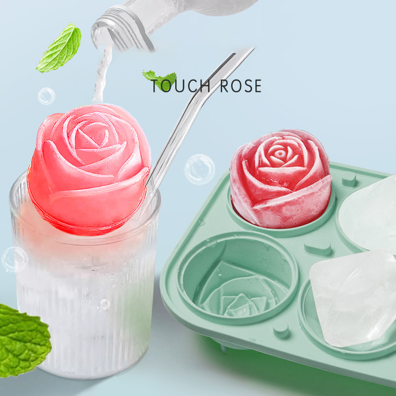 3D ローズダイヤモンドラウンドアイスキューブ金型 4/6  - Kitchen Appliances And Utensils のレビューと価格
