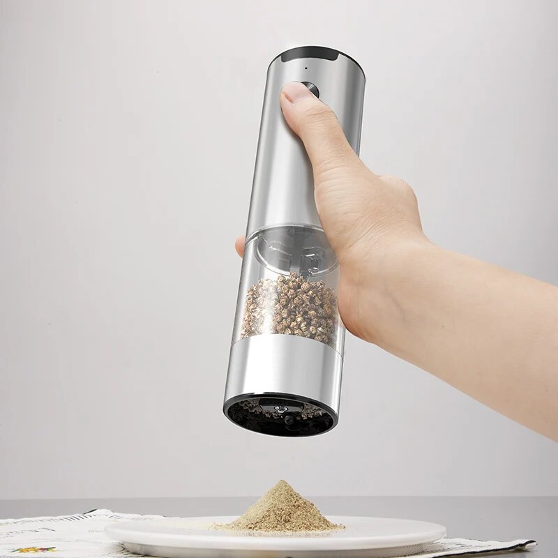 電気自動ペッパーアンドソルトグラインダー、LEDライト、調整 - Kitchen Appliances And Utensils のレビューと価格