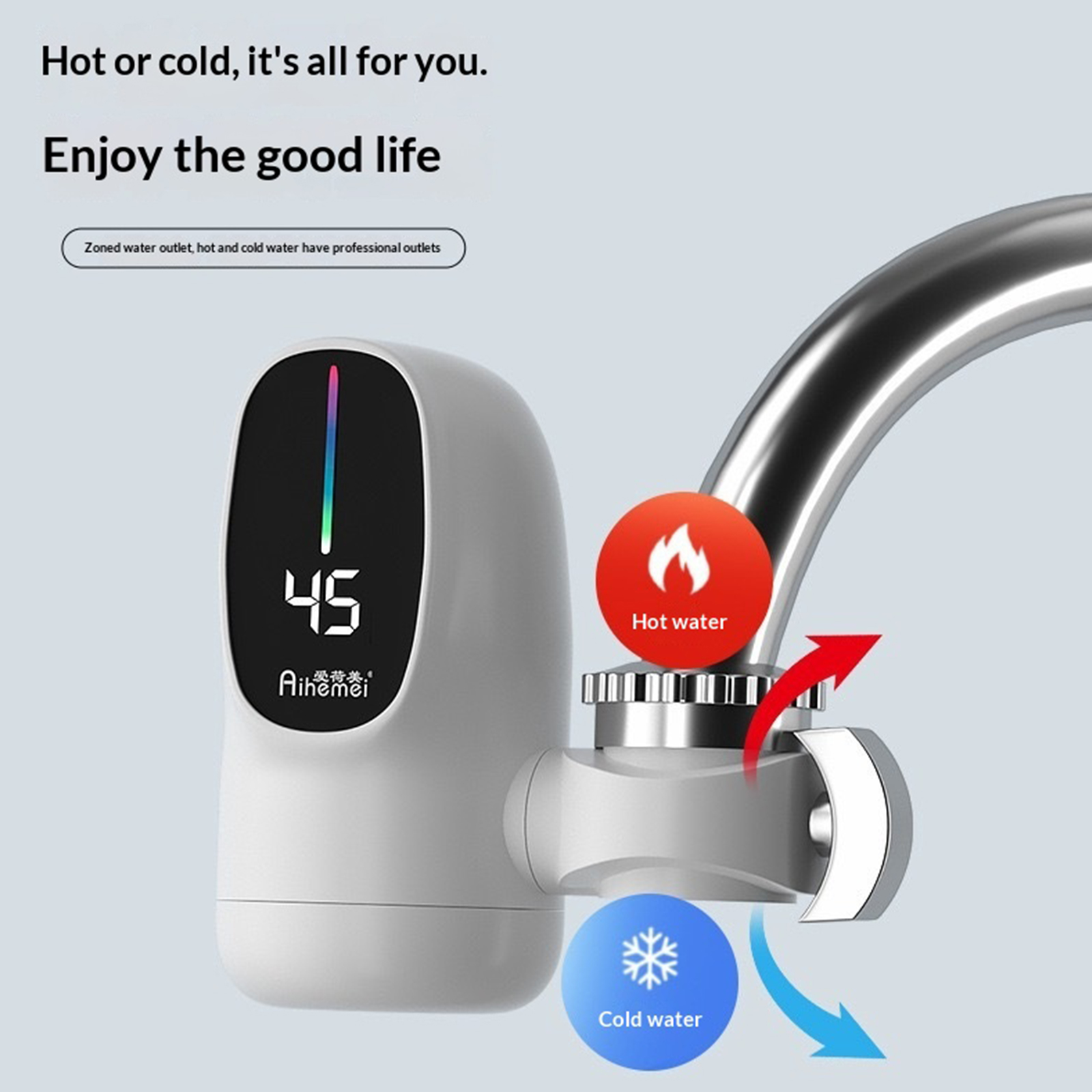 110V 高速加熱電気ヒーター蛇口デジタルディスプレイ付き省 - Kitchen Appliances And Utensils のレビューと価格