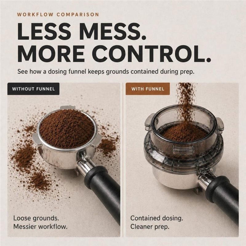 プロモーション！ツイストロック式ポルタフィルターファンネル  - Breville Espresso Barista Touch のレビューと価格