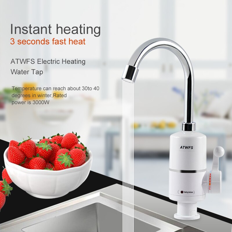 Atwfsタンクレス電気最新給湯器キッチンインスタント温水タ - Kitchen Appliances And Utensils のレビューと価格
