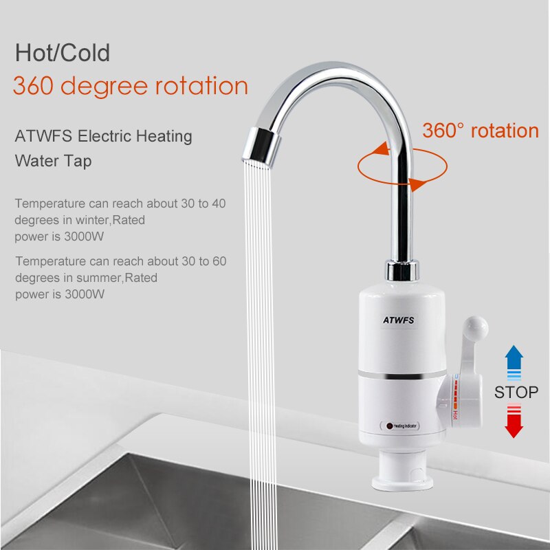 Atwfsタンクレス電気最新給湯器キッチンインスタント温水タ - Kitchen Appliances And Utensils のレビューと価格