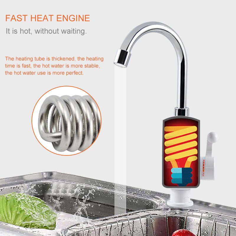 Atwfsタンクレス電気最新給湯器キッチンインスタント温水タ - Kitchen Appliances And Utensils のレビューと価格