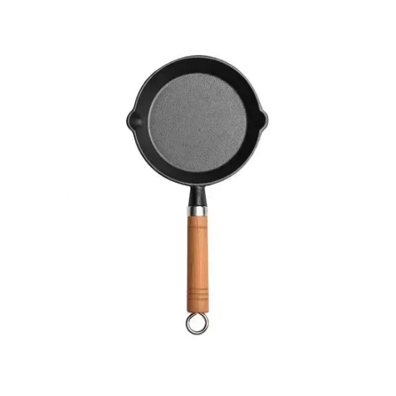 20cm 鋳鉄製フライパン 木製ハンドル付き – 無塗装プレ - Electric Griddle Pancake のレビューと価格